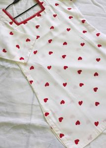 Heart Print Casual Dress