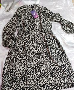 Midi Zebra Print Dress