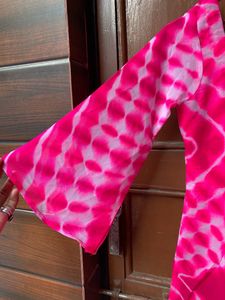 Dye And The Printed Georgette Kurti