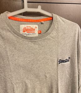 Superdry T-shirt Logo Embroidered Full Sleeve