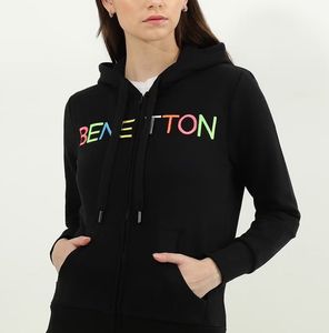 Benetton Zip Up Hoodie