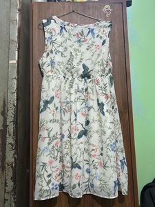 Hnm Floral Print Dress