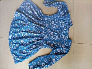 Floral Print Empire Waist Kurta