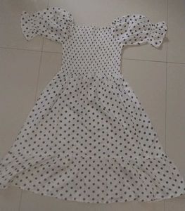 Chic Polka Dot Midi Dress