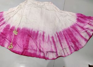 Pink Tie-dye Chaniya Choli Set