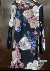 Multi Floral Print Dress For 34 Bust