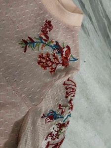 Embroidered Floral Top