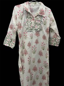 Floral Print Cotton Kurti  Size 40