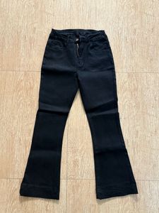 Black Flare Leg Pants