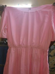Pink Pleated Dress