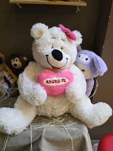 Adorable White Teddy Bear