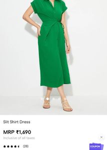 Savana Slit Shirt Dress