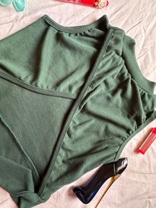 Savana Green Backless Top
