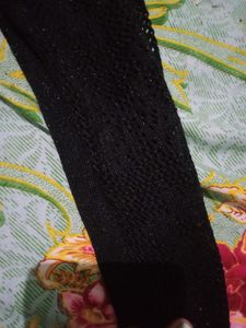 black one peice dress  with simmered full sleevs