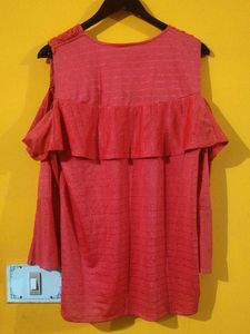 2 Top With 1 Sheer Shirt In One Combo