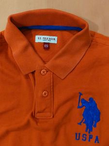 US Polo Assn. Orange ES Size Shirt