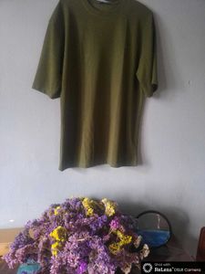 Olive Green Oversized Tee