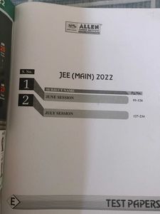 JEE Main 2022 and 2023 Papers - Allen