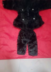 feather jacket suit