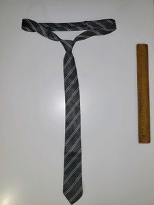Striped Gray Tie