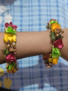 Haldi Floral Bangles