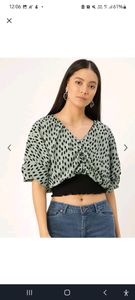 💥Antheaa brand sea green color baggy,style top🌈Totally new,have just once wored,NO FLAW✔🆕