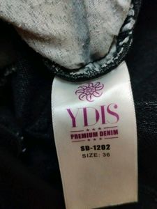 🖤 Jet Black Derma Denim Pants/ Premium Jeans