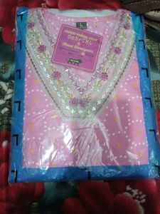 Straight Pink Printed Cotton Blend Kurta Bottom