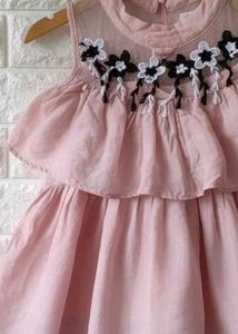 Pink Flower Girl Dress