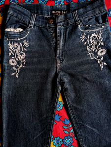 Embroidered Jeans