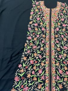 Kashimiri Embroidered Floral Fabric