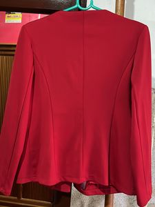 Women Formal Red Blazzer