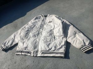 Stylish White Leather Jacket