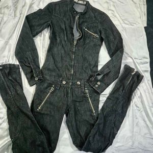 Denim Jumpsuit|dungaree |biker