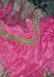 Pink Embroidered Kurta