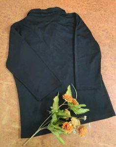 Classic Black Button-Up Shirt Top