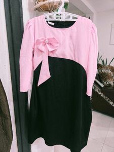 Cute Pink & Black Dress