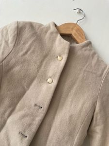 Elegant Beige Button-Up Jacket