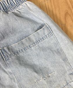 Baggy Side-Striped Denim Jeans.
