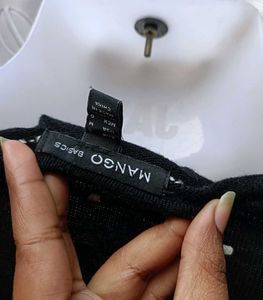 MNG Rhinestone Detail Finr Sweater 🖤