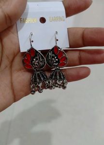 &#34;Introducing my 5 adorable oxidized Jhumkas