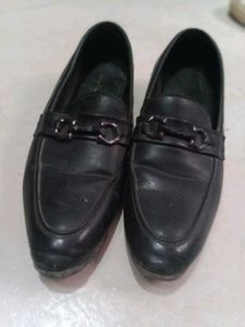 Black Leather Loafers