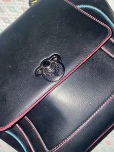 Allen Solly Classic Black Muticolored Handbag