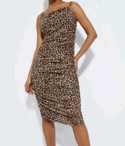 Leopard Print Slip Dress