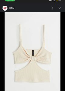 H&amp;M beige sexy top
