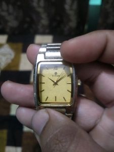 Titan Gold Painted Watch