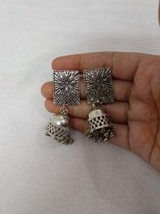 Oxidised Earring