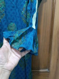 Blue Printed Kurta
