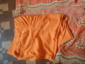 Orange bridal Embroidered Salwar Suit