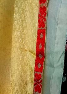 Yellow Patterned Saree
